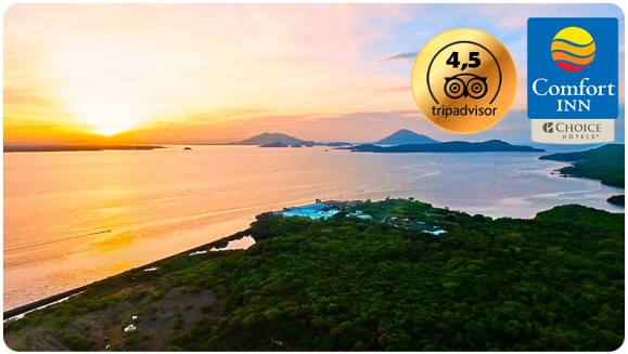 [Image: ¡Paga $47 en Lugar de $105 por Estadía de 1 Noche para 2 Personas + 2 Desayunos Tipo Buffet!m]
