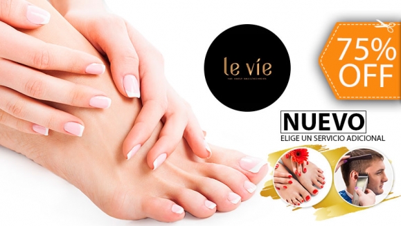 Image of Manicure y Pedicure Clínico + Esmaltado Semi-Permanente