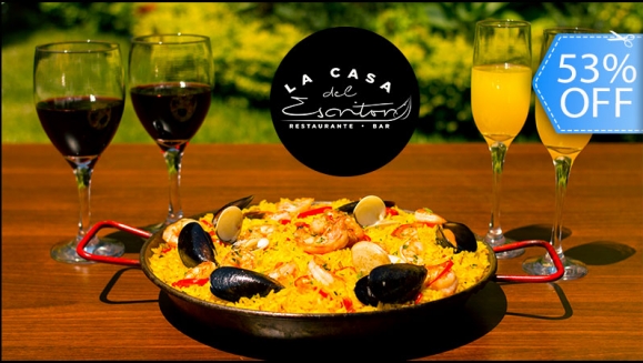 [Image: ¡Paga Q249 en lugar de Q530 por Banquete para 4 que Incluye: 1 Paella Grande de Mariscos + 1 Entrada de Croquetas Españolas + 4 Copas de Sangría o Cervezas o Bebidas Naturales!m]