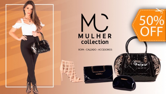 [Image: ¡Paga $16 en Lugar de $32 en Ropa, Zapatos, Carteras y Accesorios de Mulher Collection! ¡Solo 253 Cupones Disponibles!m]