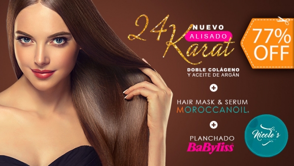 Image of Alisado de Argán, Keratina y Colágeno Hidrolizado + Mascarilla Capilar Reconstructora y Más