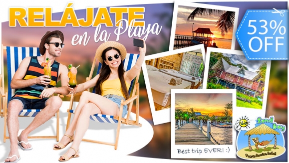 [Image: ¡Paga Q299 en lugar de Q640 por Estadía hasta para 4 Personas en Habitación Doble con Aire Acondicionado + 2 Desayunos a la Carta + Paseo para 2 Personas en Juego Acuático Flyer Boat + Impuestos!m]