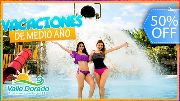 Image of Valle Dorado: Estadía para 2 Adultos y 2 Niños + Ingreso al Parque Acuático 