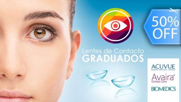 Image of Lentes de Contacto Graduados Marca ACUVUE. BIOMEDICS o AVAIRA 