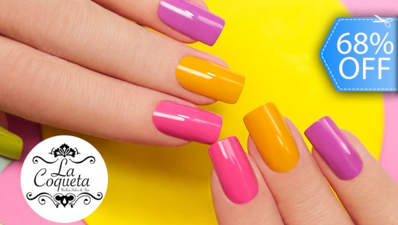 Image of Uñas Acrílicas o Baño de Acrílico + Gelish + Manicure Express