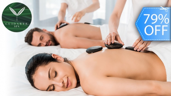 [Image: ¡Paga Q95 en lugar de Q450 por Masaje Relajante con Piedras Calientes + Terapia de Luz Fotónica + Reflexología Podal + Hidratación Corporal + Aromaterapia + Té Relajante!m]