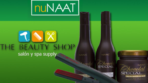 [Image: ¡Paga $35 en lugar de $71 por un kit nuNAAT que incluye: shampoo, acondicionador y mascarilla (Chocolat Special) + mini plancha TS2 en The Beauty Shop!m]