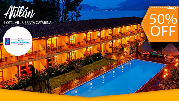 [Image: ¡Paga $61 en Lugar de $122 por Estadía para 2 Adultos y hasta 2 Niños en El Destino de Tu Elección: Villa Santa Catarina en Atitlán, Villa Caribe en Livingston, Villa Maya u Hotel Maya Internacional en Petén!m]