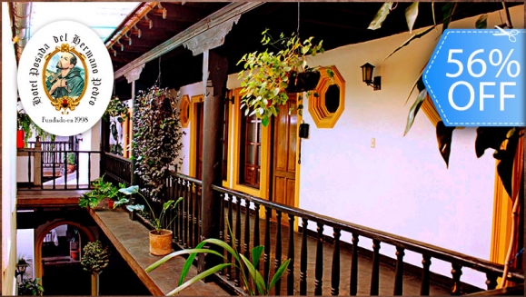 [Image: ¡Paga Q299 en lugar de Q680 por Estadía de 1 Noche para 2 Adultos y hasta 2 Niños en Hotel Posada Hermano Pedro, Antigua Guatemala!m]