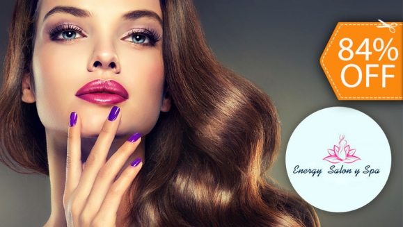 Image of Manicure Spa + Pedicure Spa + Esmaltado + Tratamiento Capilar Hidratante + Limpieza de Puntas y Más