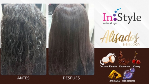 [Image: ¡Paga $25 en Lugar de $150 por Alisado a Elección: Nanoplastía, Cherry, 24K, Chocolate o Keratina Coco + Lavado Desintoxicante + Tratamiento Reestructurante y Antifrizz + Secado + Planchado + Mascarilla Selladora + Aplicación de Proteína Protectora!m]