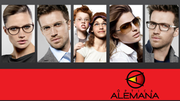 [Image: ¡Paga $25 y obtén $50 en todos los productos de Óptica Alemana! ¡Incluye lentes y aros marca Ray Ban, D &amp; G, Kenneth Cole, Timberland y más! Puedes canjear hasta 3 cupones por compra.m]