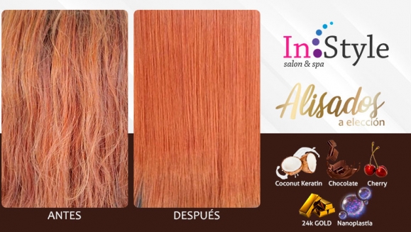 [Image: ¡Paga $25 en Lugar de $150 por Alisado a Elección: Nanoplastía, Cherry, 24K, Chocolate o Keratina Coco + Lavado Desintoxicante + Tratamiento Reestructurante y Antifrizz + Secado + Planchado + Mascarilla Selladora + Aplicación de Proteína Protectora!m]