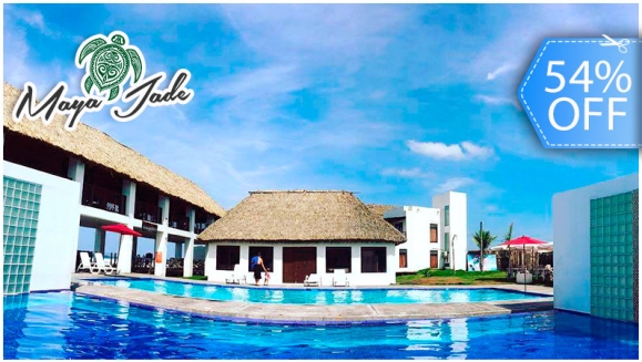 Image of Day Pass hasta para 6 Personas: Playa Privada, Piscinas, Snacks y Bebidas.