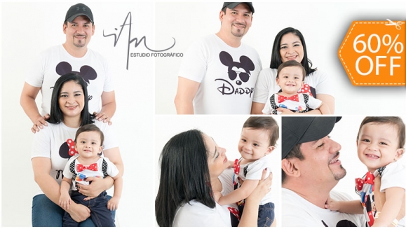 [Image: ¡Paga $20 en Lugar de $50 por Sesión Fotográfica Profesional de 45 Minutos en Estudio hasta para 5 Personas + 25 Fotografías Editadas en Formato Digital!m]