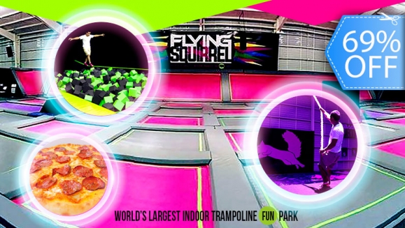 Image of Flying Squirrel: All You Can Jump en Todas las Atracciones, Pizza, Bebida y Más.