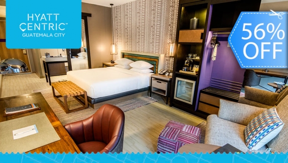 [Image: ¡Paga Q976 en lugar de Q2,232 por Estadía de Lujo para 2 Personas en Habitación King Estándar + 2 Desayunos Buffet + Uso de Piscina y Gimnasio!m]