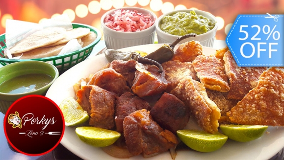 Image of Carnitas + Chicharrones + Nachos Fiesta + 2 Micheladas o 2 Gaseosas