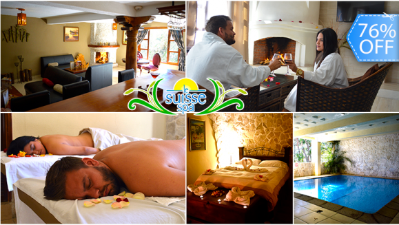 [Image: ¡Paga Q374 en vez de Q1,550 por Estadía para 2 Personas en Habitación con Chimenea + Día de Spa para 2 (Masajes Relajantes a Elección, Mascarilla Facial Mineralizante, Té Relajante) + Uso de Instalaciones!m]