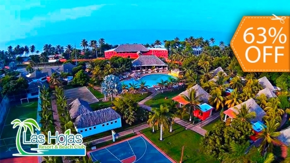 [Image: ¡Paga $55 en Lugar de $149 por Estadía de 1 Noche para 4 Personas en Bungalow Junior!m]