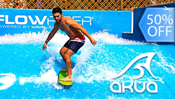 [Image: ¡Surf para 2 en la Ciudad! ¡Paga Q145 en lugar de Q290 por Pase para 2 Personas que Incluye: 30 Minutos en Flowboarding + Wet Suit + Toalla + Tabla e Instructor!m]