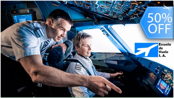 Image of Curso de Piloto Aviador con Diploma avalado por DGAC, Útiles de Estudio, Uso de Aviones de Instrucción y Más.