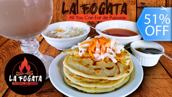 Image of ¡All You Can Eat de Pupusas + Tongolele de Bebida Natural o Tarro de Cerveza!