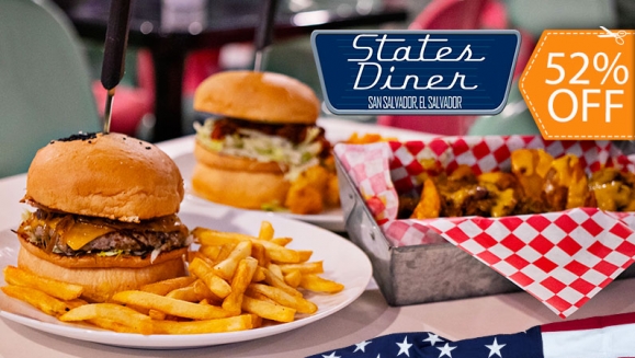 [Image: ¡Paga $11 en Lugar de $22.75 por 2 Classic Cheeseburger o 2 Buffalo Chicken Sandwiches + 2 Sodas con Refill + 1 Chili Cheese Fries!m]