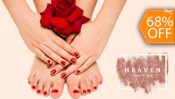 [Image: ¡Paga $12 en Lugar de $38 por Manicure Spa + Pedicure Spa + Esmaltado Permanente en Manos y Pies + Exfoliación Detox!m]