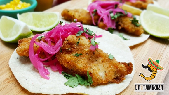 [Image: ¡Paga $13 en Lugar de $24 por 2 Órdenes de Tacos de Camarón o Pescado de Especialidad a Elección + 1 Orden de Nachos (Tambonachos) + 2 Sodas o Bebidas Naturales! ¡Solo 503 Cupones Disponibles!m]