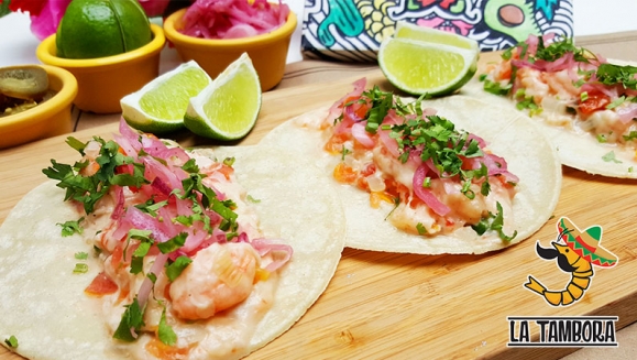[Image: ¡Paga $13 en Lugar de $24 por 2 Órdenes de Tacos de Camarón o Pescado de Especialidad a Elección + 1 Orden de Nachos (Tambonachos) + 2 Sodas o Bebidas Naturales! ¡Solo 503 Cupones Disponibles!m]