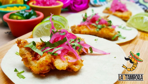 [Image: ¡Paga $13 en Lugar de $24 por 2 Órdenes de Tacos de Camarón o Pescado de Especialidad a Elección + 1 Orden de Nachos (Tambonachos) + 2 Sodas o Bebidas Naturales! ¡Solo 503 Cupones Disponibles!m]