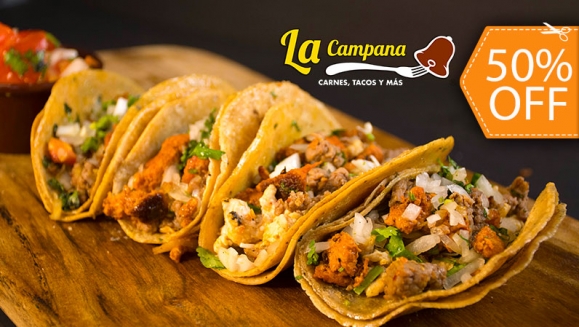 [Image: ¡Paga $12 en Lugar de $24 por Menú Mexicano para 2 a Elección entre: 2 Burritos o 2 Órdenes de Tacos o 2 Órdenes de Quesadillas o 2 Tortas Mexicanas + 1 Orden de Nachos + 2 Sodas de 32 Oz + 2 Gelatinas!m]