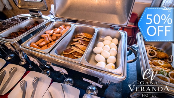 [Image: ¡Paga Q69 en lugar de Q138 por Desayuno Buffet en Restaurante La Pérgola de Hotel Casa Veranda: Platos a Elección, Huevos al Gusto, Fruta, Jamones, Quesos, Panadería, Bebidas, Café y Más!m]
