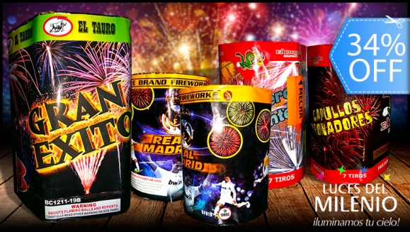[Image: ¡Paga Q299 en lugar de Q450 por Kit Profesional de Juegos Pirotécnicos que Incluye: 1 Batería de 19 Tiros + 4 Baterías de 9 Tiros!m]
