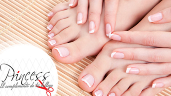 [Image: ¡Paga $10 en lugar de $41 por pedicure y manicure cítrico + lavado spa para tu cabello + limpieza de puntas + planchado o pistoleado en Princess!m]