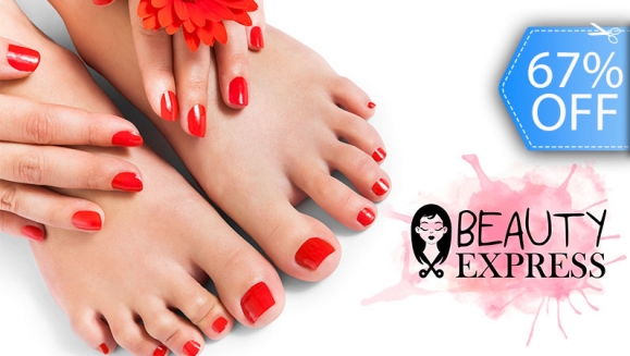 [Image: ¡Paga Q99 en Lugar de Q300 por Manicure Spa + Pedicure Spa + Esmaltado Semi-Permanente (Gelish o IBD) en Manos y Pies!m]