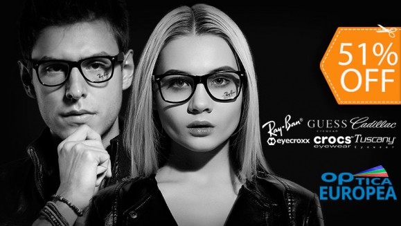 [Image: ¡Paga $175 en Lugar de $355 por Lentes Graduados de Policarbonato o Resina con Antirreflejante y con Aros de Marcas Exclusivas Ray Ban, Guess, Cadillac, Crocs, Tuscany y Evecroxx + Examen Visual Realizado por Optometristas Certificados y Más!m]