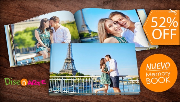[Image: ¡Paga $12 en Lugar de $25 por Memory-Book con 50 Fotografías de Alta Calidad, con Pasta Dura Personalizada, Laminada Brillante o Mate!m]