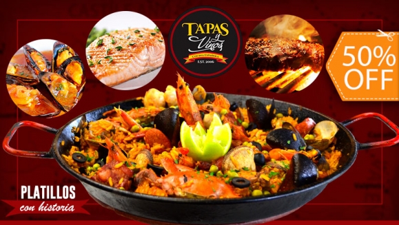 [Image: ¡Paga $10 y Consume $20 en Todo el Menú de Tapas y Vinos!m]