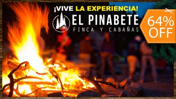 [Image: ¡Paga $82.50 en Lugar de $230 por 2 Noches de Estadía en Cabaña para 4 Personas + 8 Desayunos + Uso de 4 Bicicletas + Fogata Nocturna + Karaoke + Juegos de Mesa!m]