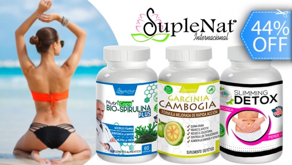 [Image: ¡Paga Q350 en lugar de Q620 por Kit de Productos para Quemar Grasa, Acelerar el Metabolismo, Desintoxicar el Organismo, Controlar el Apetito y Perder Peso: 1 Frasco de Garcinia Cambogia + 1 Frasco de Silimming Detox + 1 Frasco de Bio-Spirulina!m]