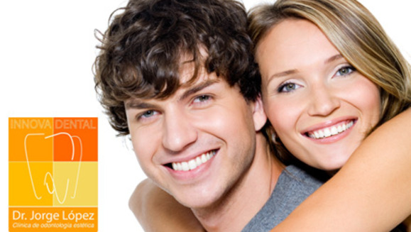 [Image: ¡Paga Q89 en lugar de Q550 por desmanchado dental con micropartículas de bicarbonato +eliminación de sarro con ultrasonido +aplicación de flúor +examen diagnóstico +membresía con 20% de descuento en Innova Dental!m]