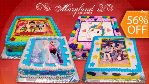[Image: ¡Paga $32 en Lugar de $73 por Pastel Cuadrado de 60 Porciones con Relleno Premium + Decoración con Fotografía o Imagen Impresa en Papel de Arroz!m]