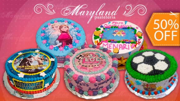 [Image: ¡Paga $26 en Lugar de $52.50 por Pastel Redondo de 40 Porciones con Relleno Premium + Decoración con Fotografía o Imagen Impresa en Papel de Arroz!m]
