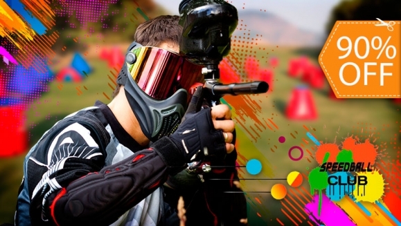 [Image: ¡Paga $10 en Lugar de $102 por Paintball para 5: 150 Paintballs + Uso de Campo de Speedball + Alquiler de 5 Marcadoras + 5 Máscaras + 5 Chalecos + Pase de Aire Ilimitado!m]