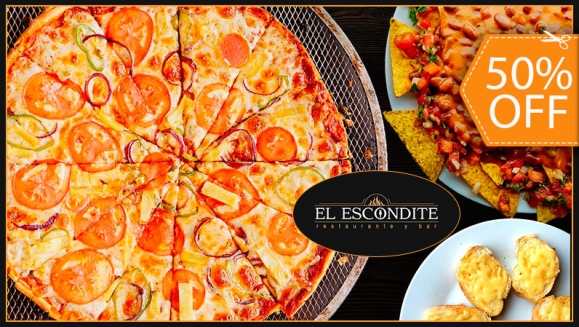 [Image: ¡Paga $10 y Consume $20 en Todo el Menú de El Escondite Restaurante y Bar!m]