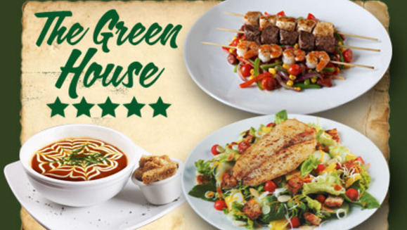 [Image: ¡Paga $10 y consume $20 en todo el menú de The Green House!m]