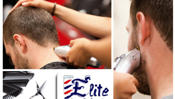 [Image: ¡Paga $6 en lugar de $16 por un corte y lavado de cabello + afeitado + masaje capilar + bebida de tu preferencia en Elite Barber Shop!m]