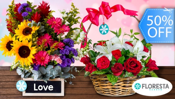 [Image: ¡Paga Q249 en lugar de Q500 por Arreglo Floral a Elección entre: Country Love (10 Rosas) o Spring Love (5 Gerberas y 3 Girasoles)!m]